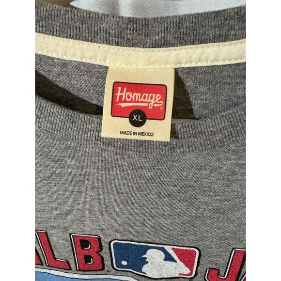 Homage Vintage Inspired MLB Jam T-Shirt Men's XL Gray Rodriguez Ryan Graphic Tee - Picture 4 of 9